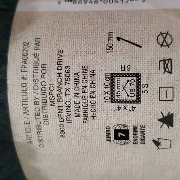 LOOPS & THREAD Green Chunky Braid Yarn-Grande-49.4 yards-7.9 oz-NEW - Picture 5 of 8